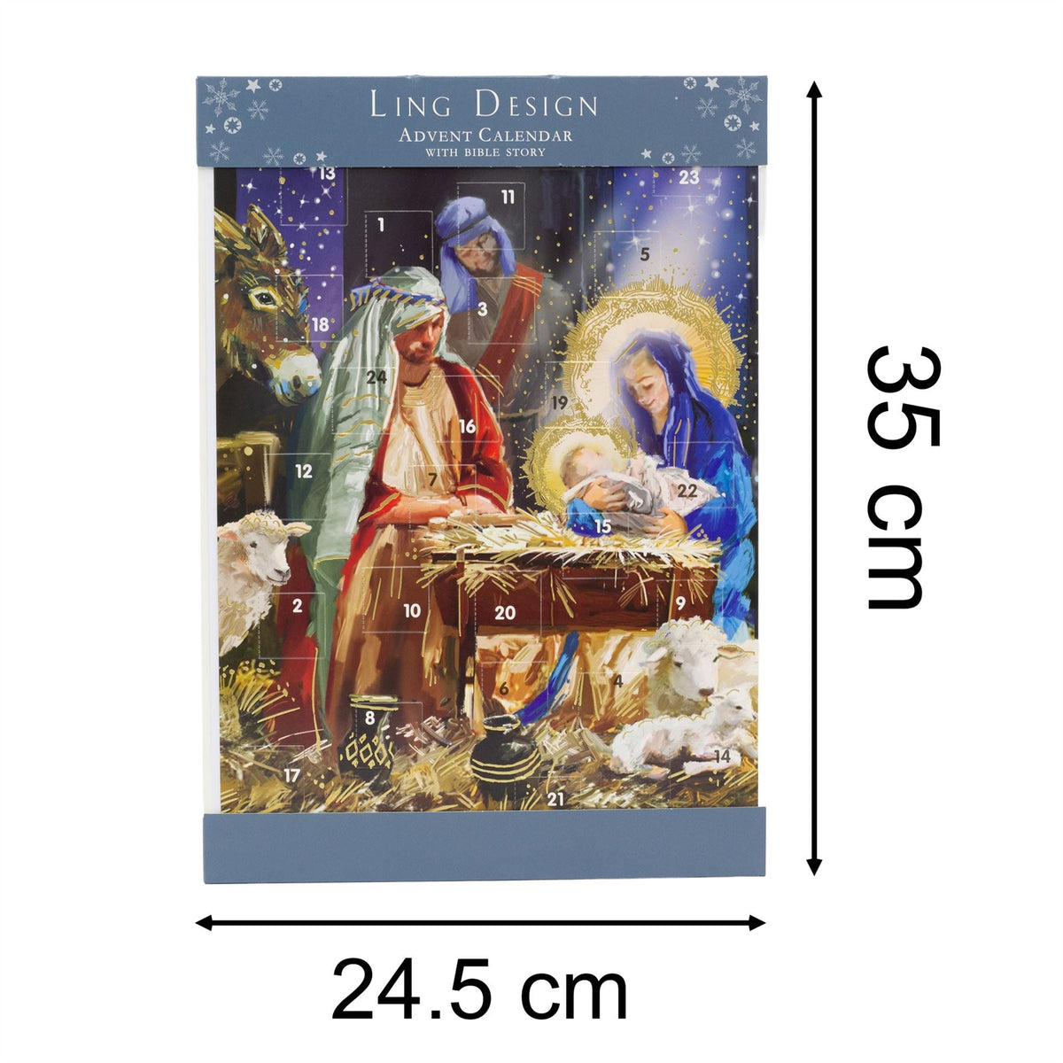 Around the Manger Christmas Advent Calendar | Religious Nativity Advent Calendar Advent Calendar - Tophatter Daily Deals
