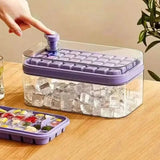 101oz. Ice Cube Tray Set - 64 Pcs Silicone Ice Cube Tray With Lid & Bin Kitchen Tools & Gadgets - Tophatter Daily Deals