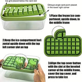 101oz. Ice Cube Tray Set - 64 Pcs Silicone Ice Cube Tray With Lid & Bin Kitchen Tools & Gadgets - Tophatter Daily Deals