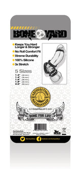 Boneyard Silicone Ring Five Piece Kit Black > Cock Ring > Sets - Tophatter Daily Deals