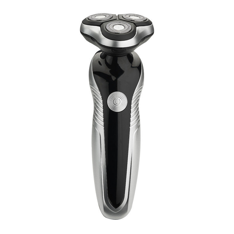 4D Washable Rechargeable Shaver Silver black 0 - Tophatter Daily Deals