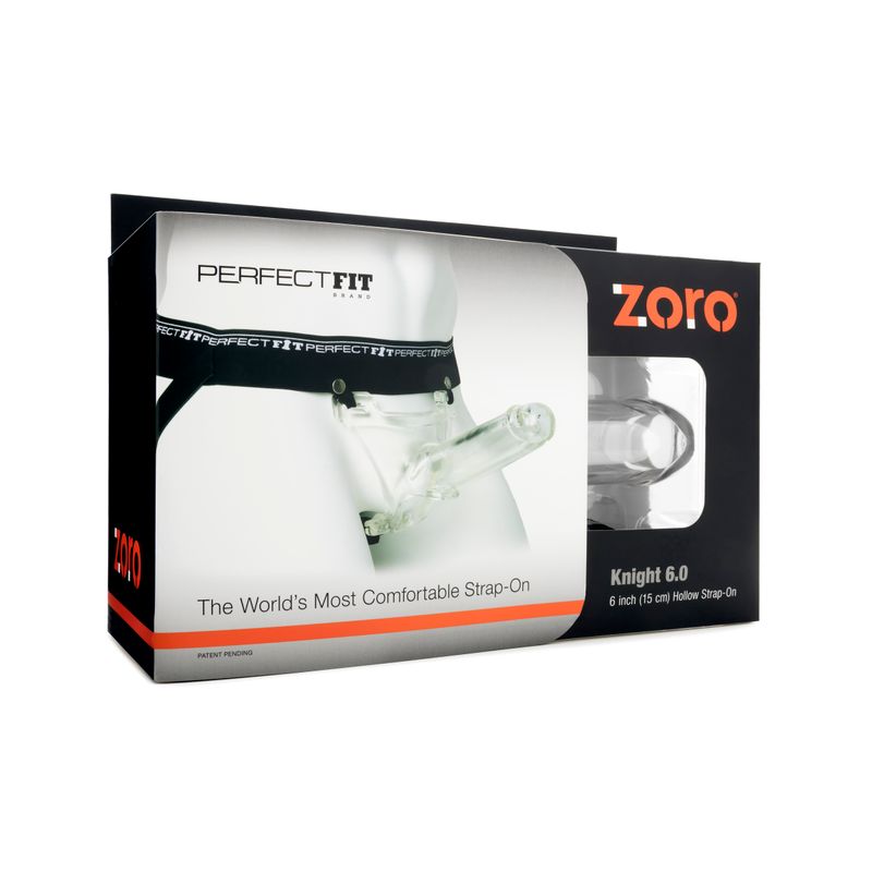 Zoro Knight 6 Inch Clear Strap-On > Dildos > Hollow Strap Ons - Tophatter Daily Deals