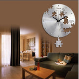 16 Inch Circilar Creative Wall Clock Art Wall Watch Modern Design Living Room And Bedroom Mute Clock Wall Home Decor Wall Clocks 0 - Tophatter Daily Deals