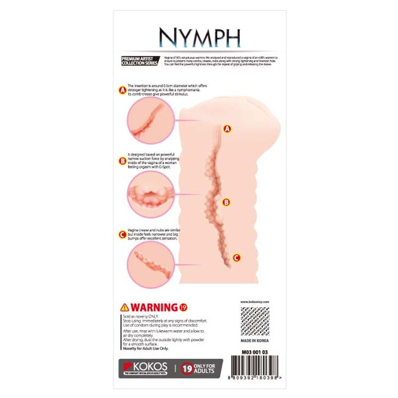 Kokos Three Sisters Nymph – Realistic Vagina Stroker > Sex Toys For Men > Masturbators > Manual - Tophatter Daily Deals