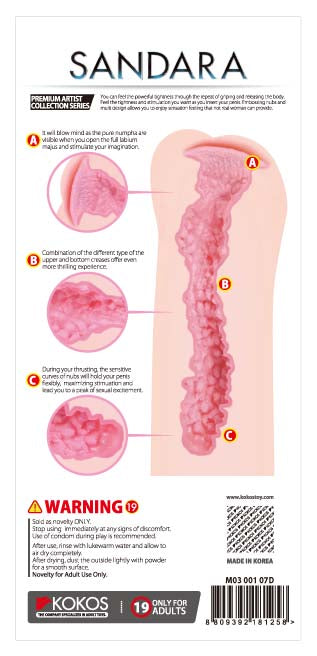 Masturbator Sandara Realistic Double Layer Stimulation > Sex Toys For Men > Masturbators > Manual - Tophatter Daily Deals
