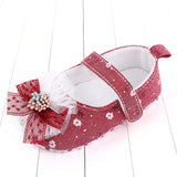 Bow lace non-slip toddler shoes Purple 0 - Tophatter Daily Deals