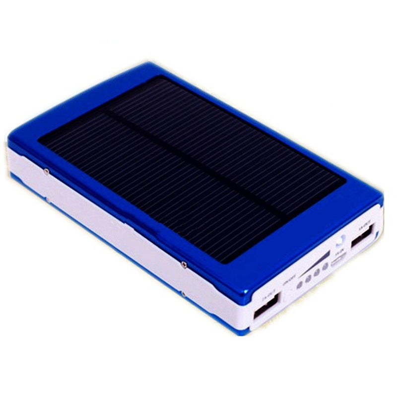 Aluminum alloy camping lamp solar power bank material Blue 0 - Tophatter Daily Deals