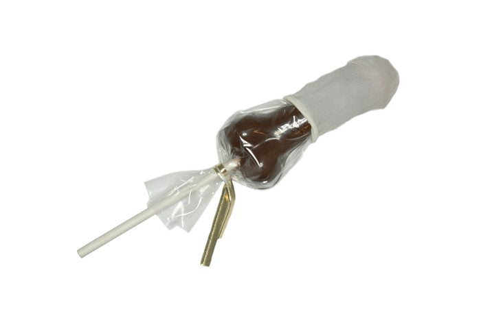 Small Penis Lollipop with Condom Chocolate Candy - Tophatter Daily Deals
