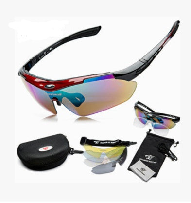 0089 Outdoor Sports With A Bike Bicycle Gear Box Myopia Goggles Sunglasses Polarized Riding Glasses White frame 0 - Tophatter Daily Deals