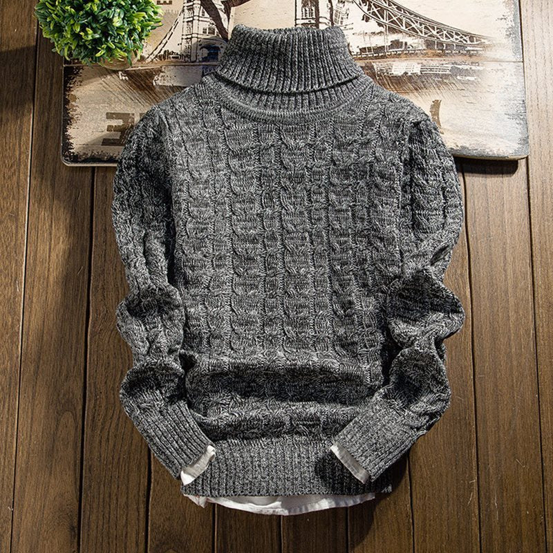 Autumn and winter turtleneck sweater Turtleneck grey 0 - Tophatter Daily Deals