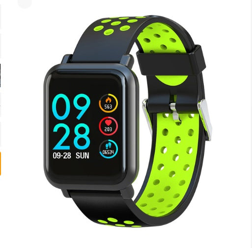 Blood Oxygen Blood Pressure Bracelet IP68 Waterproof Watch Green 0 - Tophatter Daily Deals