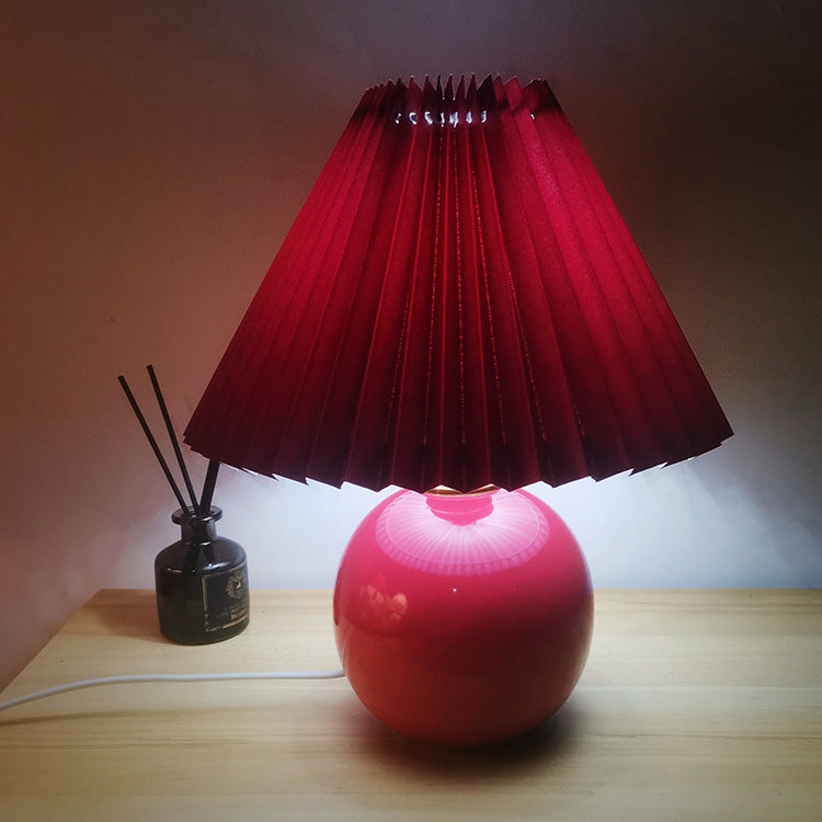 Bedside table lamp decoration Wine red US220V 0 - Tophatter Daily Deals