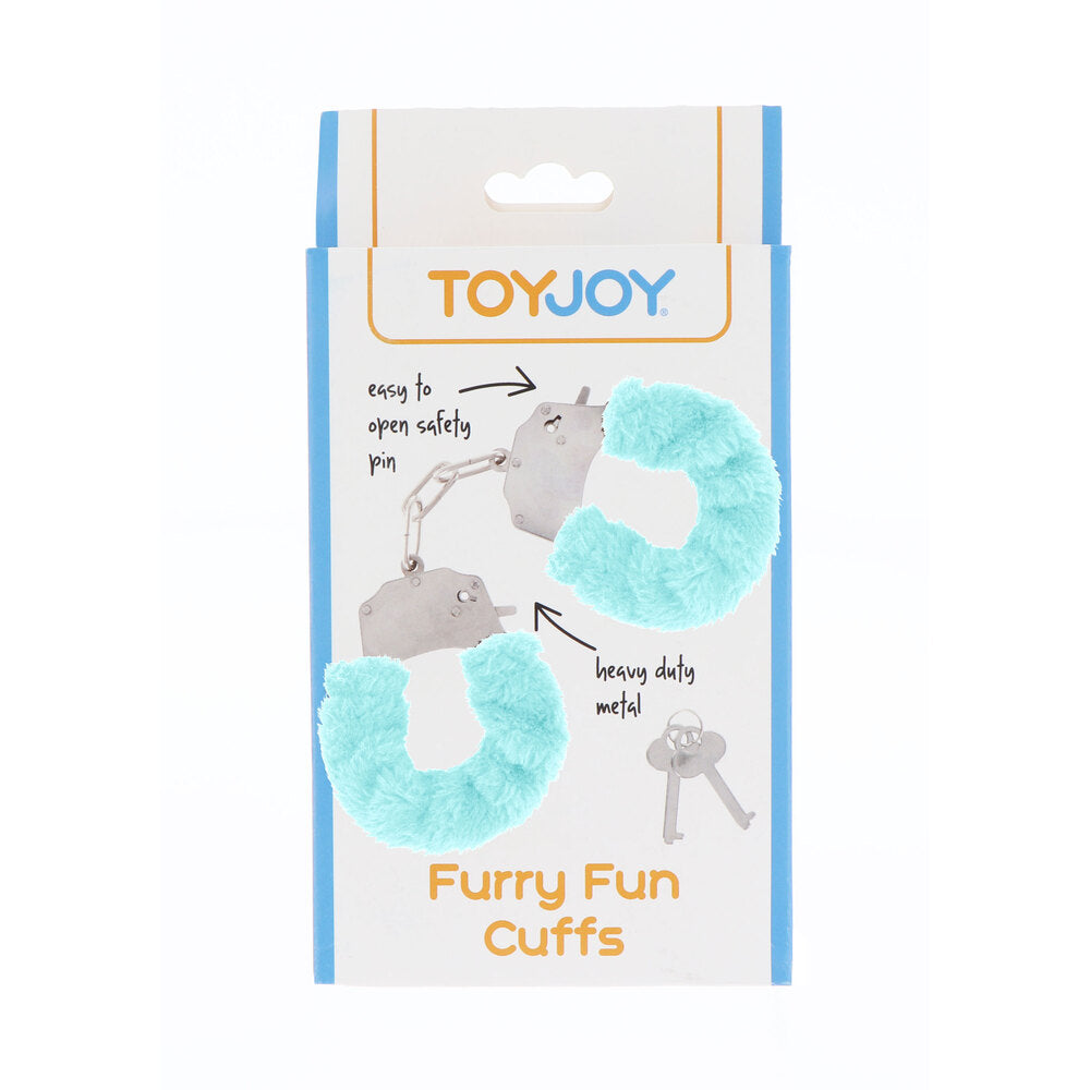 ToyJoy Furry Fun Wrist Cuffs Aqua > Bondage Gear > Handcuffs - Tophatter Daily Deals