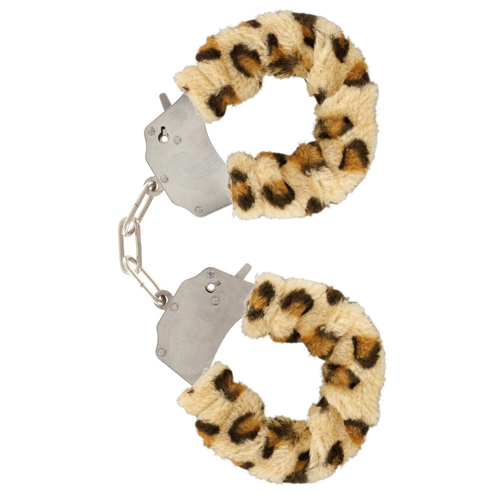 ToyJoy Furry Fun Leopard Print Wrist Cuffs – Furry Wrist Cuffs > Bondage Gear > Handcuffs - Tophatter Daily Deals