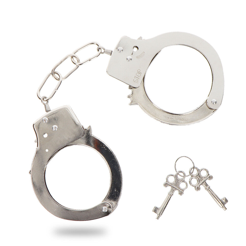 ToyJoy Metal Fun Cuffs – Adjustable Metal Bondage Handcuffs > Bondage Gear > Handcuffs - Tophatter Daily Deals
