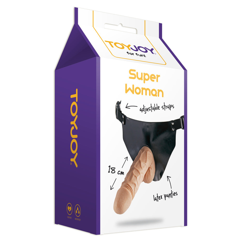 ToyJoy Super Woman Strap-On Dildo – Rubber Strap-On Harness > Dildos > Strap On Dildos - Tophatter Daily Deals