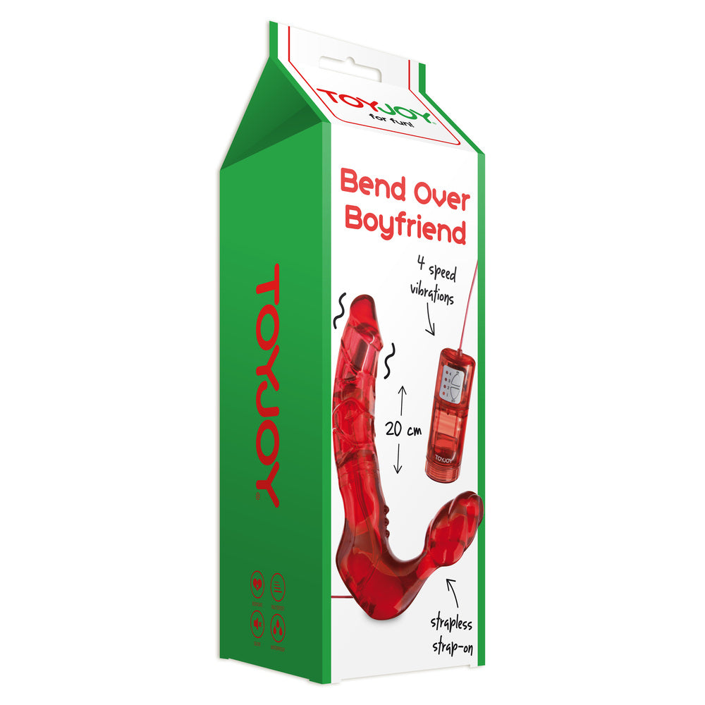 ToyJoy Bend Over Boyfriend – Vibrating Strapless Strap-On > Dildos > Strapless Strap Ons - Tophatter Daily Deals
