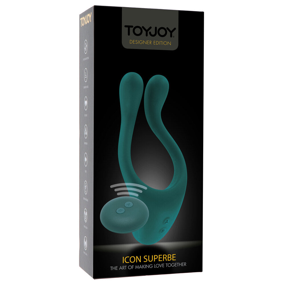 ToyJoy Icon Superbe (Black) – Remote-Controlled Couples Massager > Sex Toys > Couples Toys - Tophatter Daily Deals