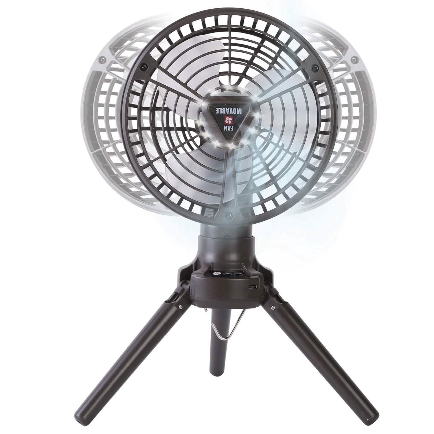 10400 mAh Portable Camping Fan Outdoor Recreation - Tophatter Daily Deals
