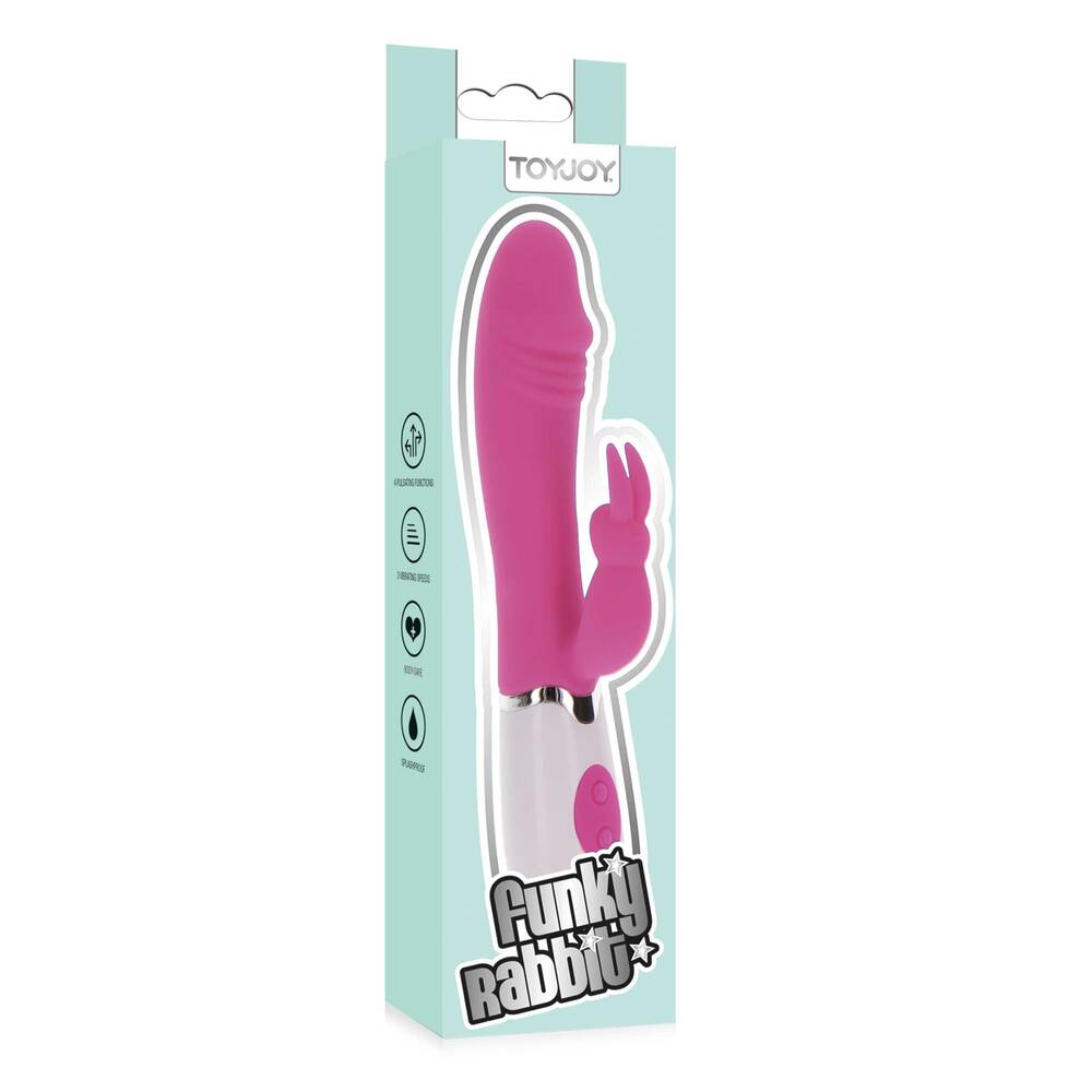 ToyJoy Funky Rabbit Vibrator – Splashproof Silicone Rabbit Vibrator > Vibrators > Ladies > Rabbit - Tophatter Daily Deals