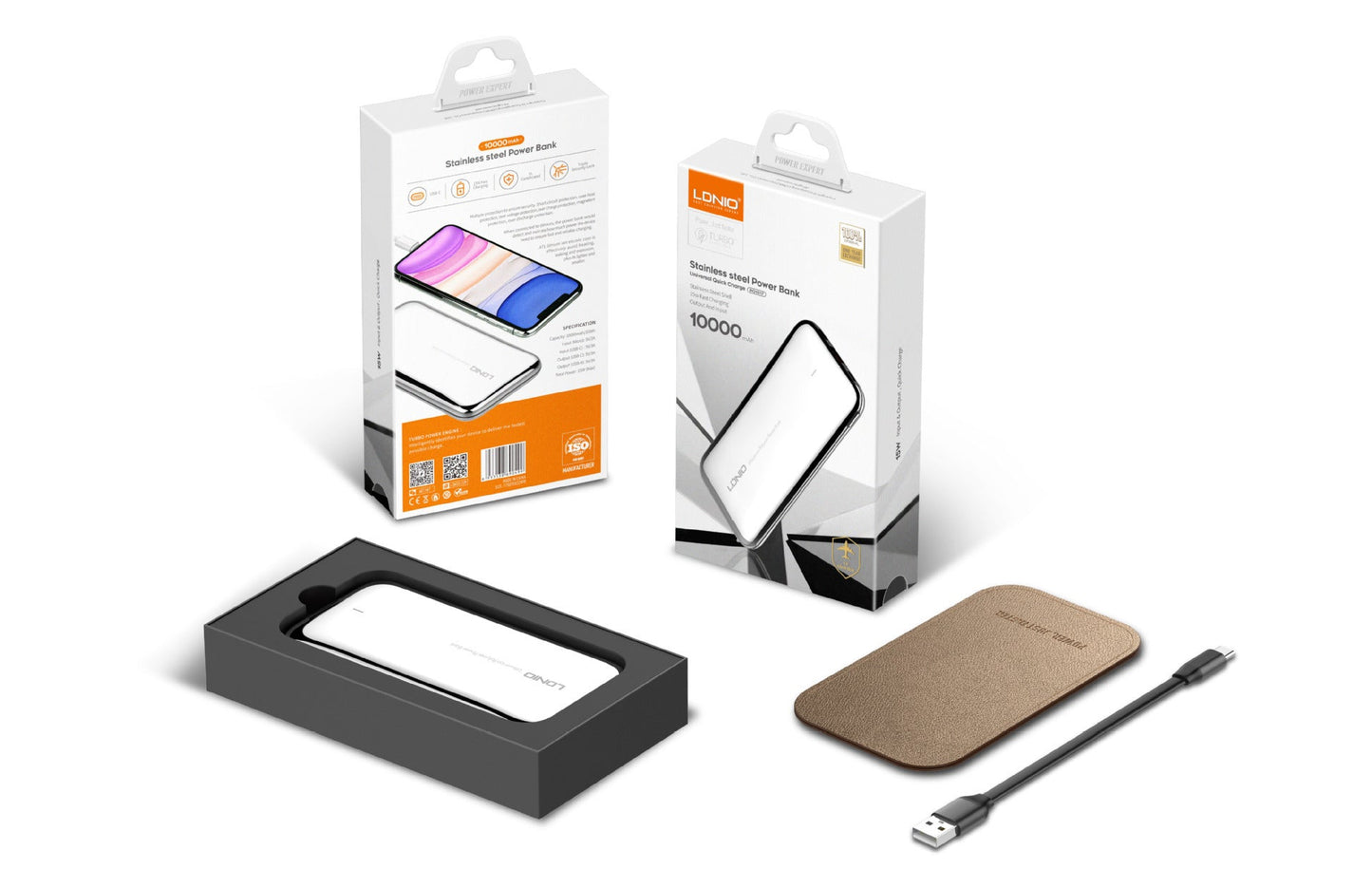 Austenitic Stainless Steel Large Capacity Power Bank 0 - Tophatter Daily Deals
