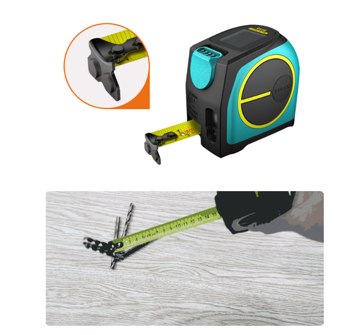 2 In 1 Laser Tape Measure Tool Electronic Distance 0 - Tophatter Daily Deals
