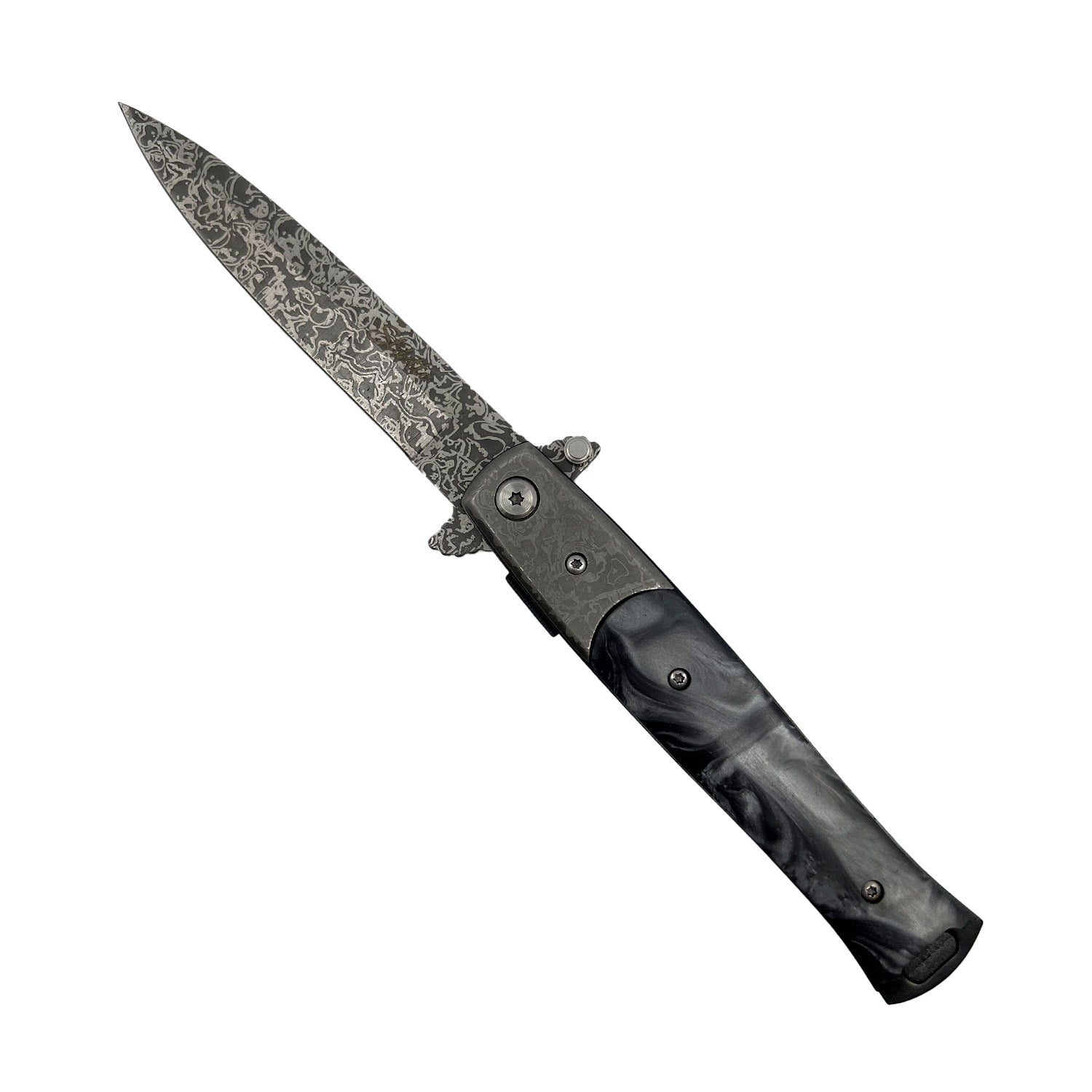 Titanium Knife Black Marble - Tophatter Daily Deals