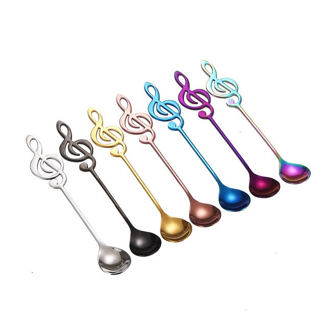 304 stainless steel music symbol creative spoon 0 - Tophatter Daily Deals