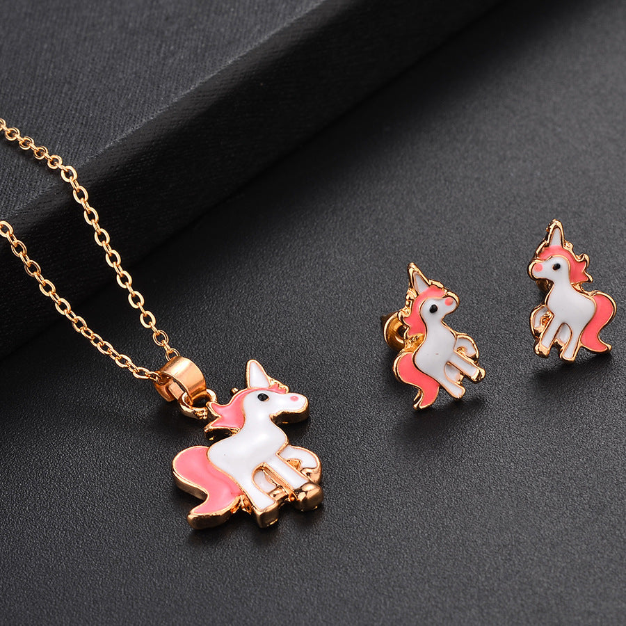 Alloy pony jewelry set Golden 0 - Tophatter Daily Deals