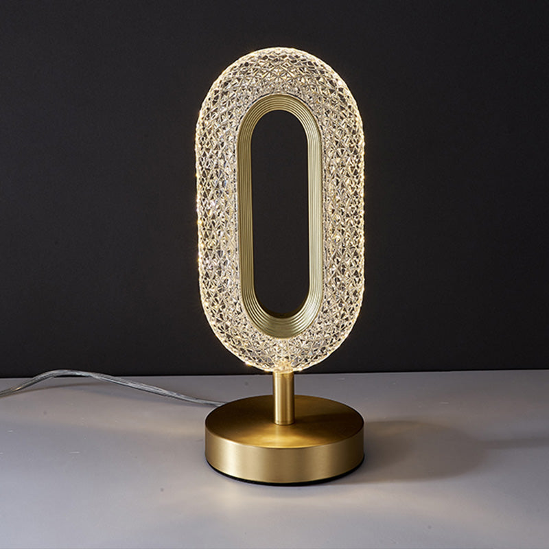 Acrylic Table Lamp With Led Crystal Light 0 - Tophatter Daily Deals