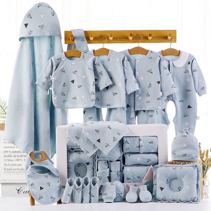 Baby cotton clothes gift box B 22blue 0 - Tophatter Daily Deals
