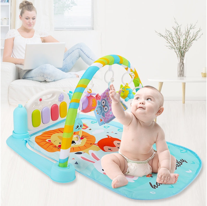 Baby pedal piano music fitness frame baby fitness blanket 0 - Tophatter Daily Deals