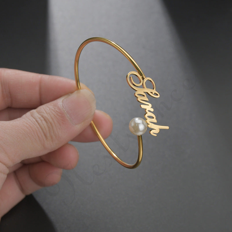 A letter live mouth bracelet ancient bracelet Gold 7 - Tophatter Daily Deals