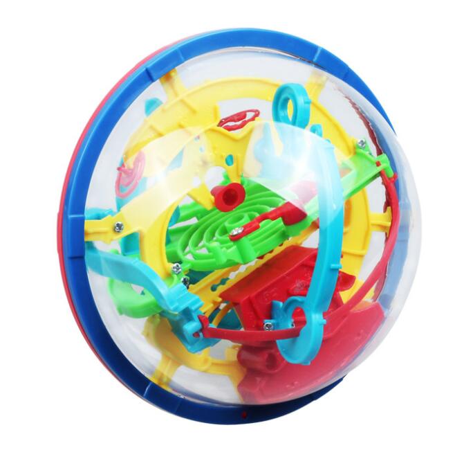 3D Magic Maze Ball 100 Levels Intellect Ball Rolling Ball Puzzle Game Learning Educational Toys Orbit Game 0 - Tophatter Daily Deals