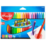 24 color plastic crayons 24 coloour 0 - Tophatter Daily Deals