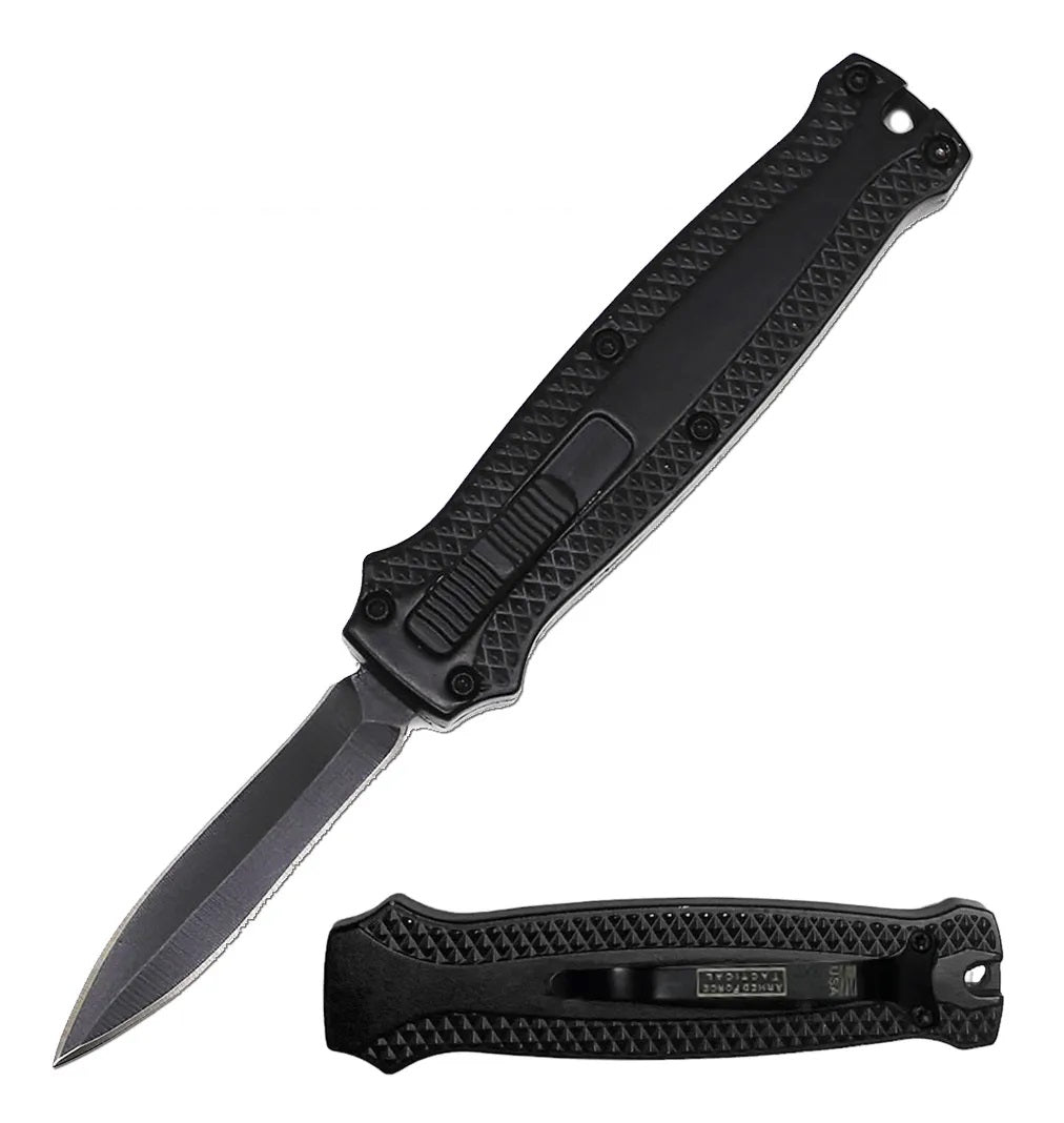 5.25" Mini Automatic OTF Out The Front Knife - Tophatter's Army Products & Self Defense Collectible Weapons - Tophatter Daily Deals