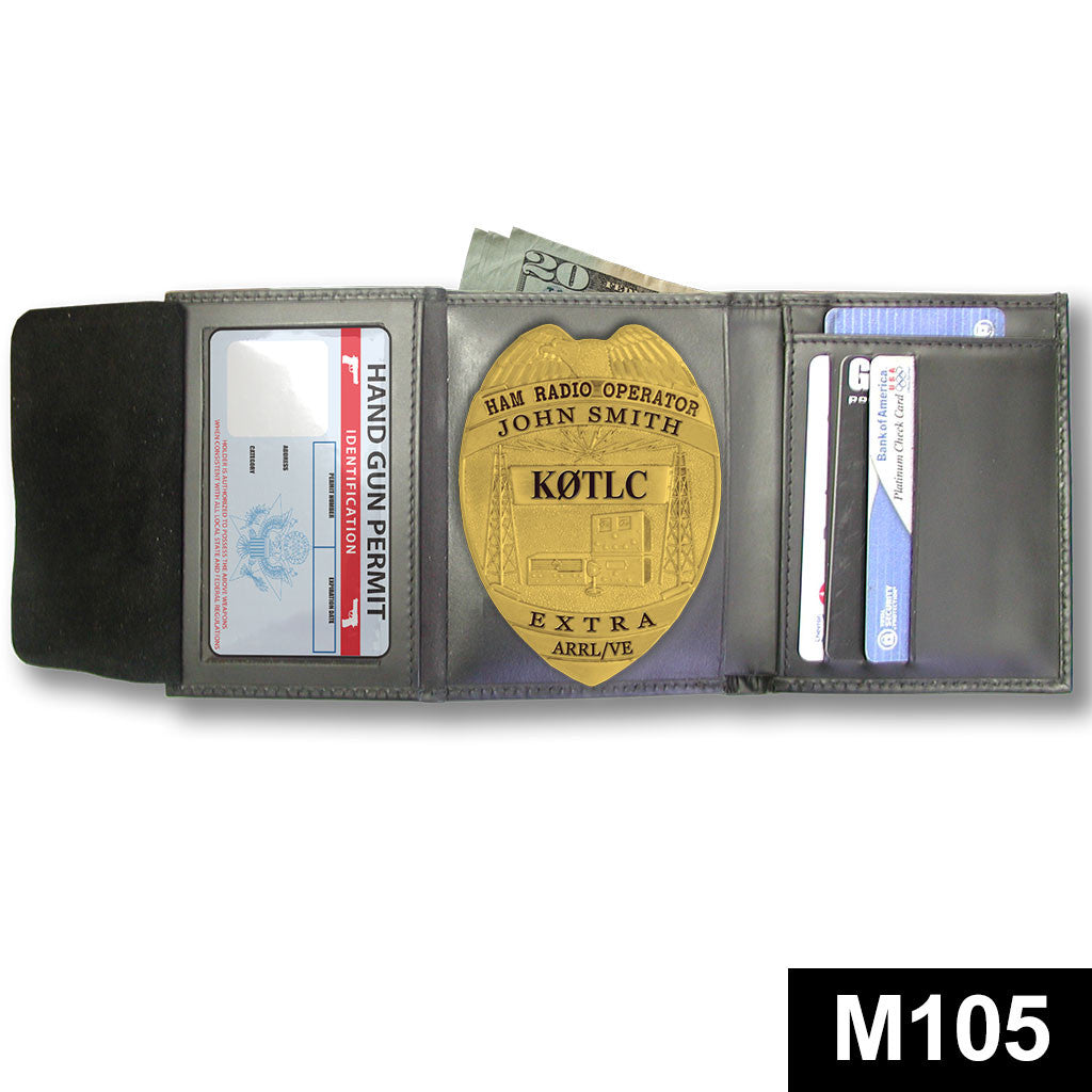 Ham Radio Operators Badge - Custom Engraved Badge - Tophatter's Weapons'N'Deals Badges - Tophatter Daily Deals