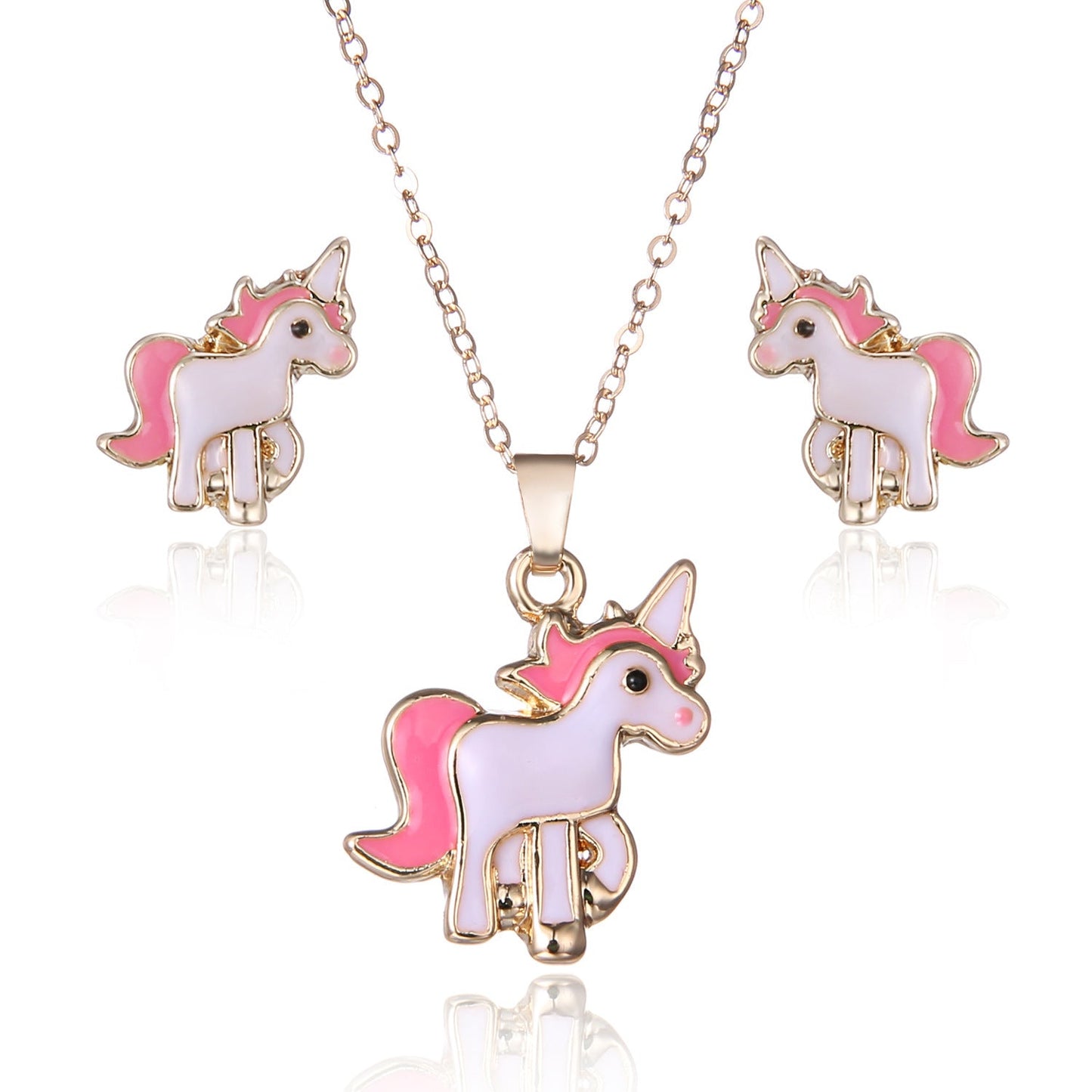 Alloy pony jewelry set Rose gold 0 - Tophatter Daily Deals