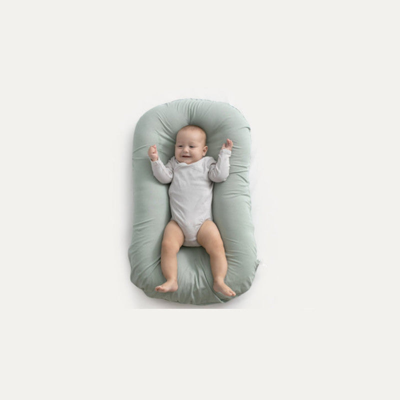 Portable Baby Nest Bed Travel Cradle Cushion Green 45x75cm Baby Gear - Tophatter Daily Deals