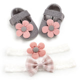 Baby Soft-Soled Toddler Shoes, Baby Shoes, Princess Shoes Grey 0 - Tophatter Daily Deals