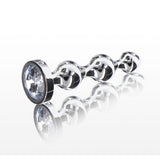 Diamond Star Beads Small – Smooth Aluminium Butt Plug with Jewel Base > Anal Range > Anal Beads - Tophatter Daily Deals