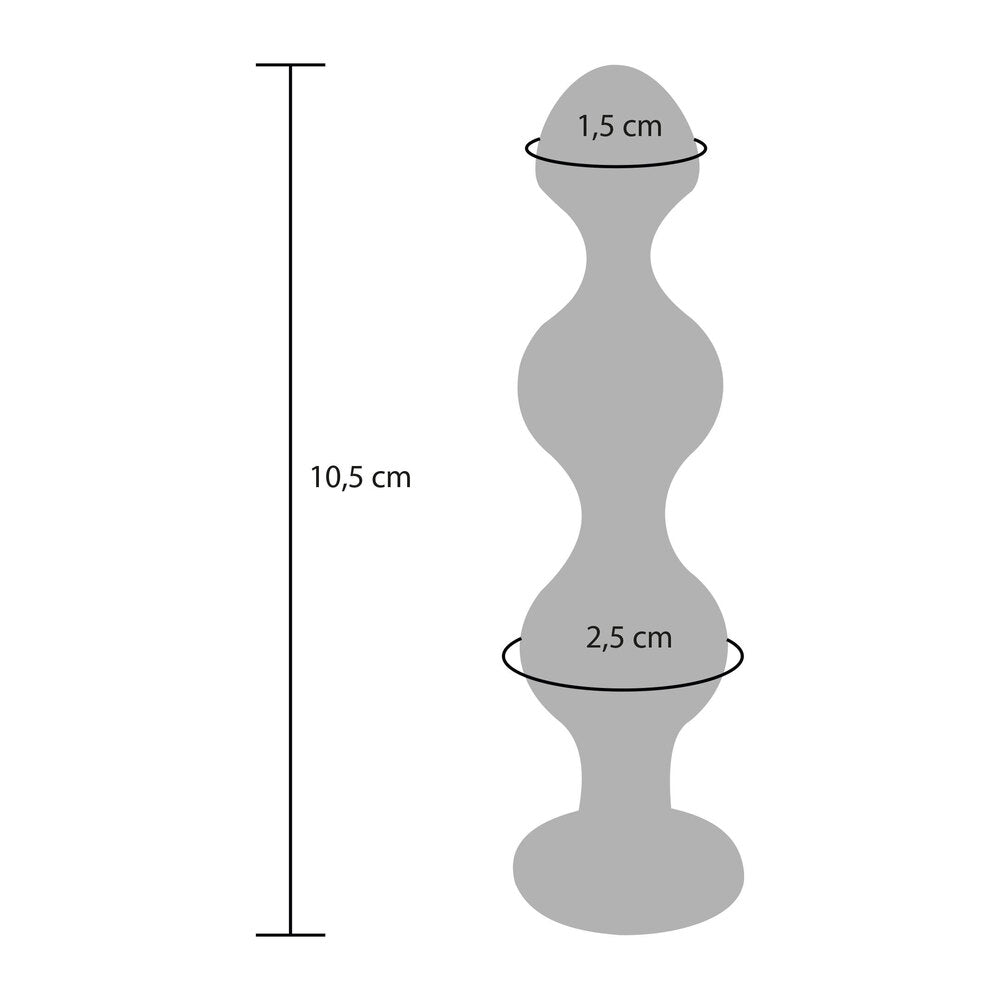 Diamond Star Beads Small – Smooth Aluminium Butt Plug with Jewel Base > Anal Range > Anal Beads - Tophatter Daily Deals