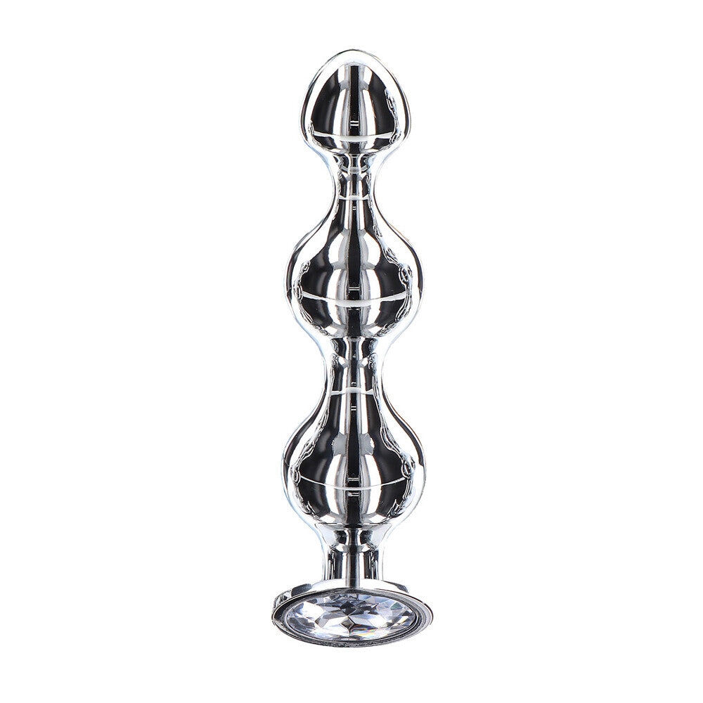 Diamond Star Beads Medium – Aluminium Butt Plug with Jewel Base > Anal Range > Anal Beads - Tophatter Daily Deals