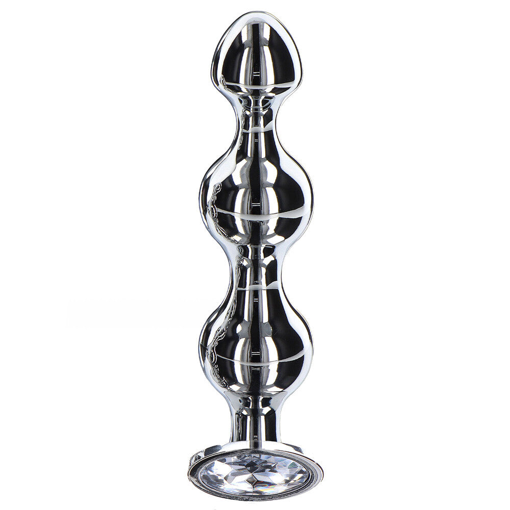 Diamond Star Beads Large – Aluminium Butt Plug With Jewel Base > Anal Range > Anal Beads - Tophatter Daily Deals