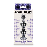 Diamond Star Beads Large – Aluminium Butt Plug With Jewel Base > Anal Range > Anal Beads - Tophatter Daily Deals