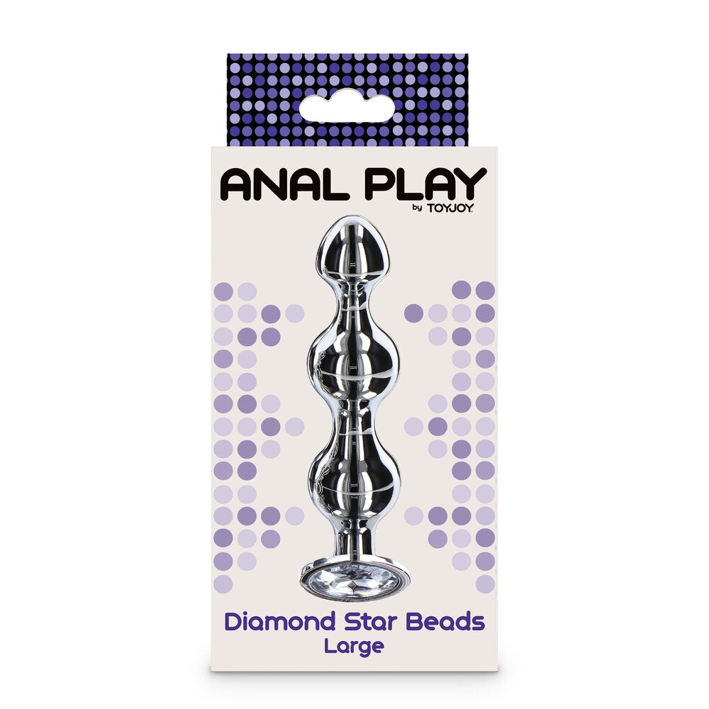 Diamond Star Beads Large – Aluminium Butt Plug With Jewel Base > Anal Range > Anal Beads - Tophatter Daily Deals