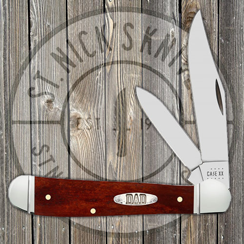 Case Copperhead - Smooth Chestnut Bone - "Dad" - Happy Father's Day - 10598 Traditional Knives - Tophatter Daily Deals