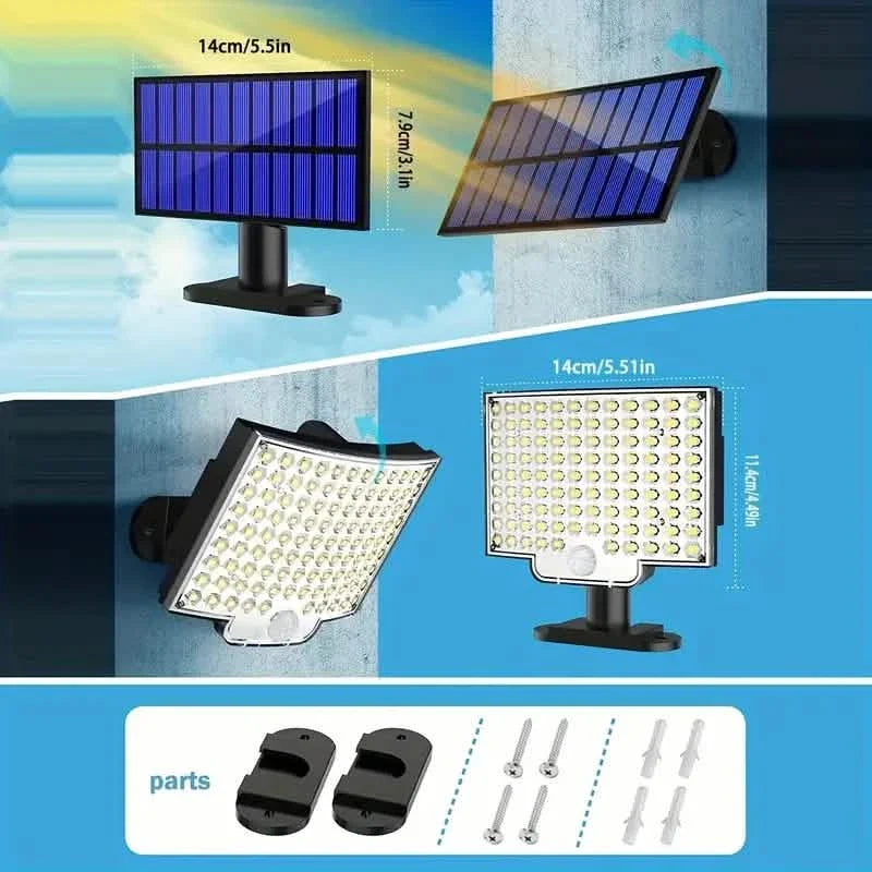 106 LED Security Lamp Dusk To Dawn 270° Wide Angle Outdoor Lighting Outdoor Lighting - Tophatter Daily Deals