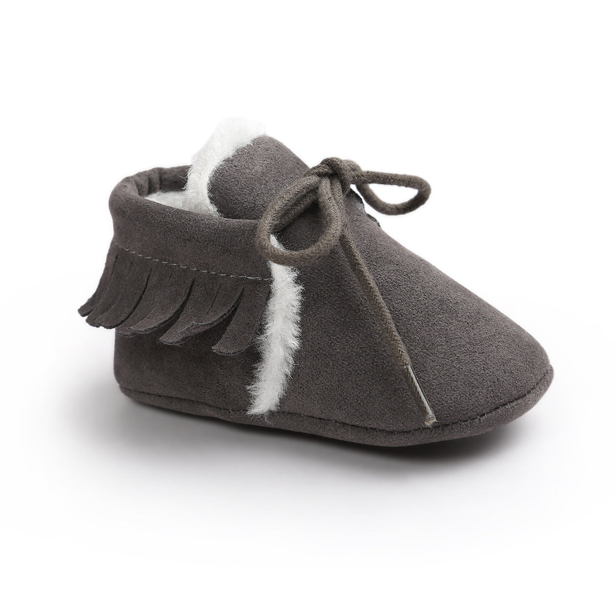 Baby Soft Non-slip Shoes Dark grey 0 - Tophatter Daily Deals