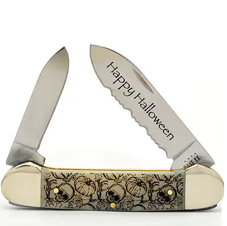 Case Canoe - Embellished Halloween Natural Bone - 10617 - Tophatter Daily Deals